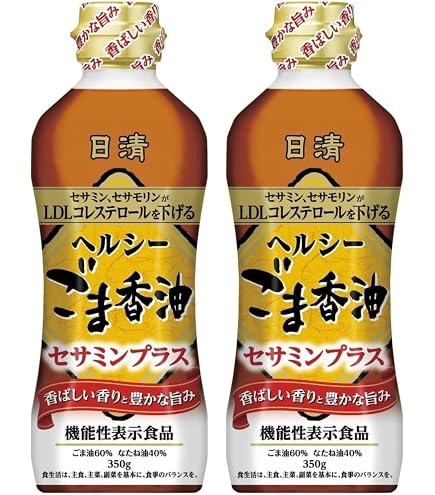 Amazon | 日清オイリオ 日清純正香りひき立つごま油 350g×2個 | 日清